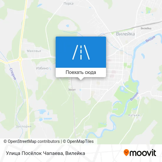 Карта Улица Посёлок Чапаева