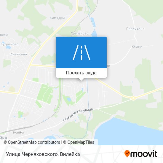 Карта Улица Черняховского