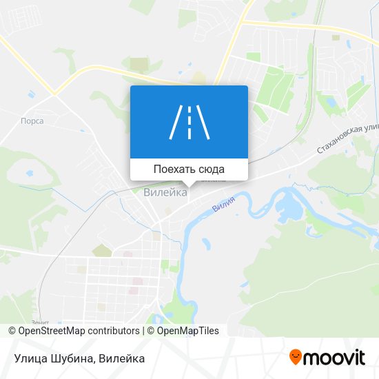 Карта Улица Шубина
