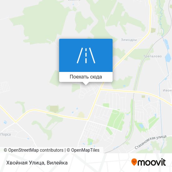 Карта Хвойная Улица