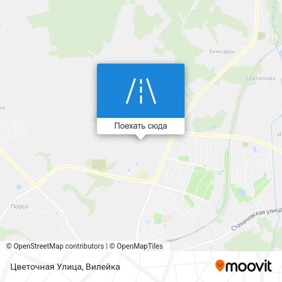 Карта Цветочная Улица