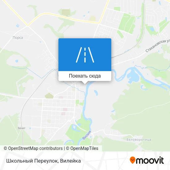 Карта Школьный Переулок