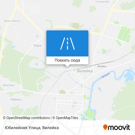 Карта Юбилейная Улица
