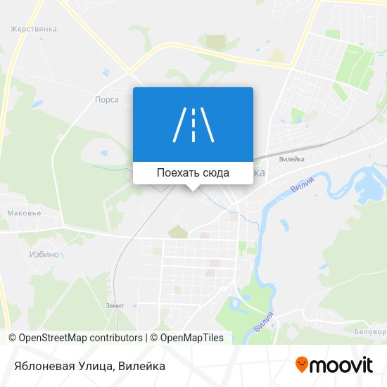 Карта Яблоневая Улица