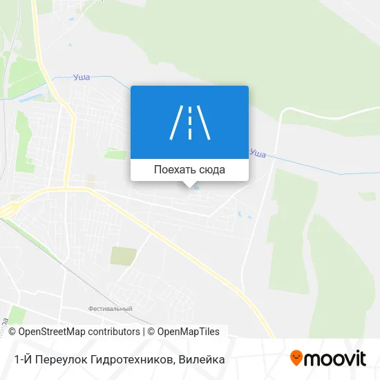 Карта 1-Й Переулок Гидротехников