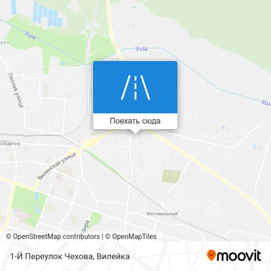 Карта 1-Й Переулок Чехова