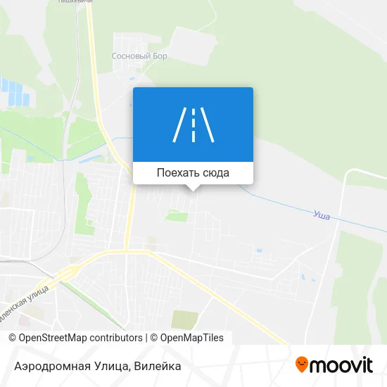 Карта Аэродромная Улица