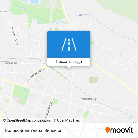 Карта Великодная Улица