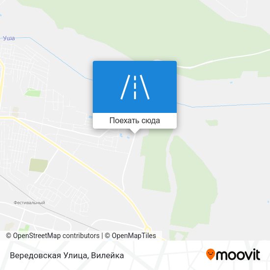 Карта Вередовская Улица