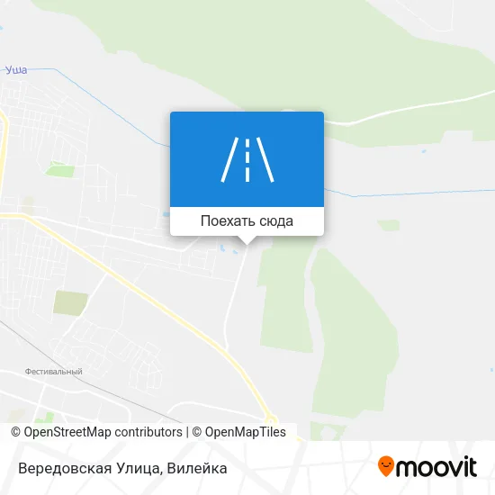 Карта Вередовская Улица