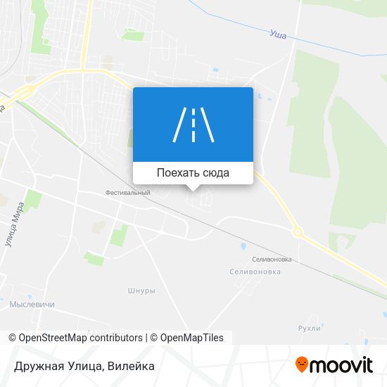 Карта Дружная Улица