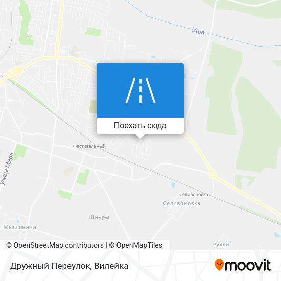 Карта Дружный Переулок