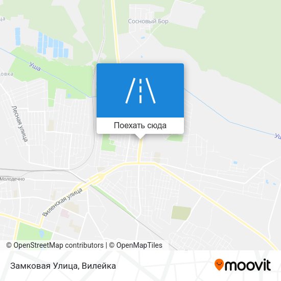 Карта Замковая Улица