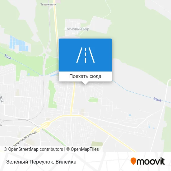 Карта Зелёный Переулок