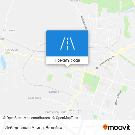 Карта Лебедевская Улица