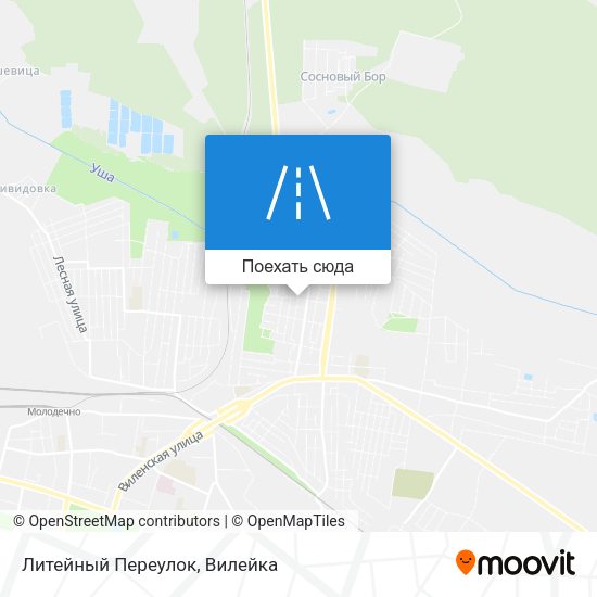 Карта Литейный Переулок