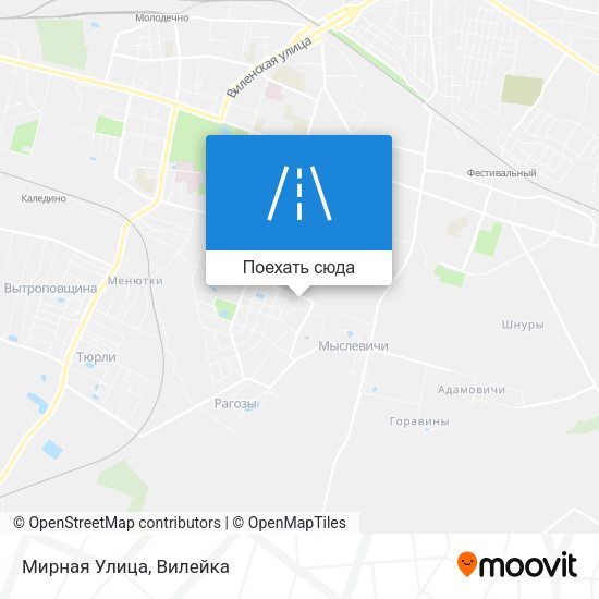 Карта Мирная Улица