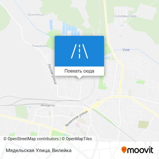 Карта Мядельская Улица