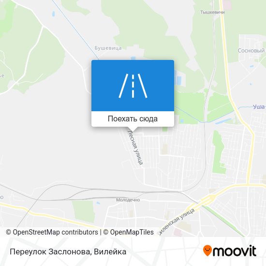 Карта Переулок Заслонова