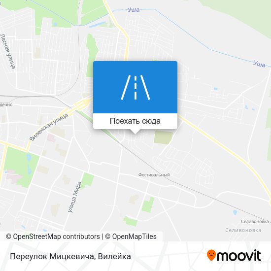 Карта Переулок Мицкевича