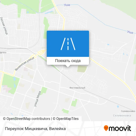 Карта Переулок Мицкевича