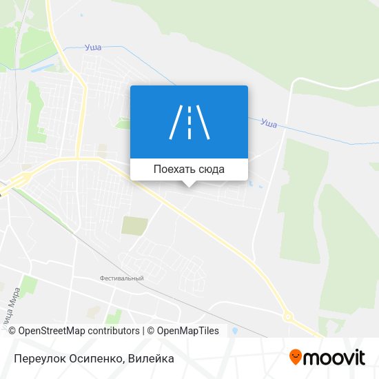 Карта Переулок Осипенко