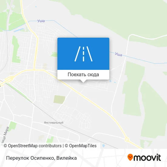 Карта Переулок Осипенко