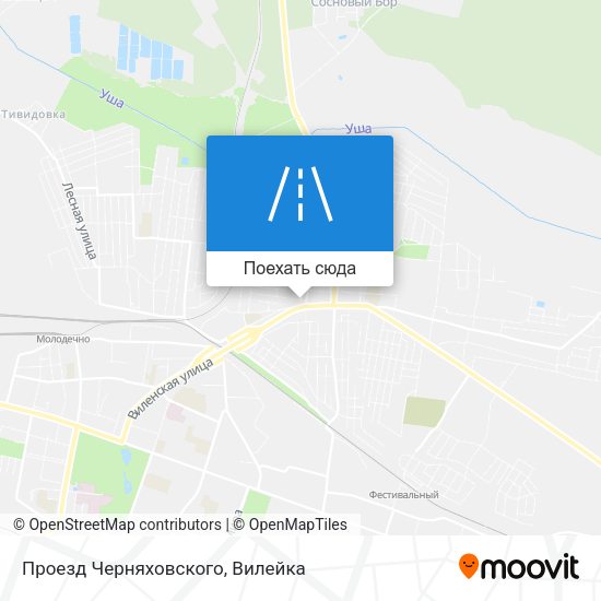 Карта Проезд Черняховского