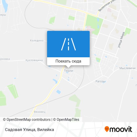 Карта Садовая Улица