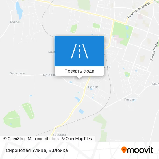 Карта Сиреневая Улица