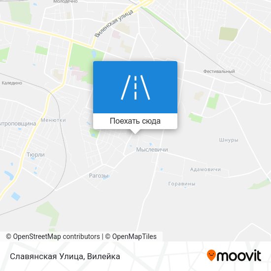 Карта Славянская Улица