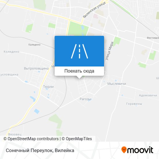 Карта Сонечный Переулок