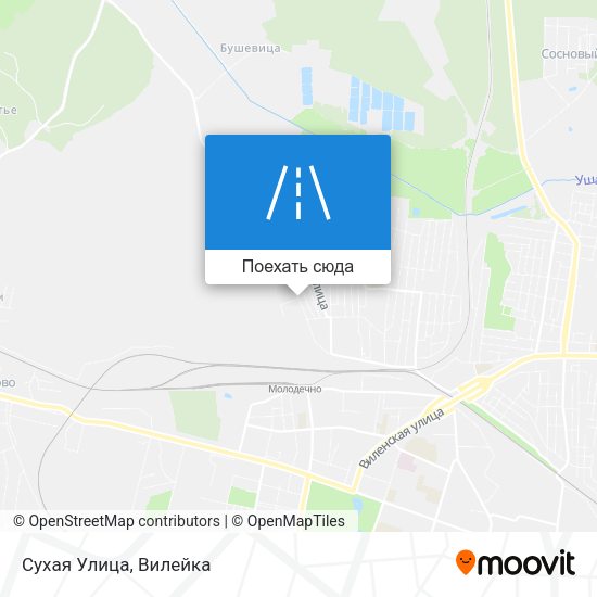 Карта Сухая Улица