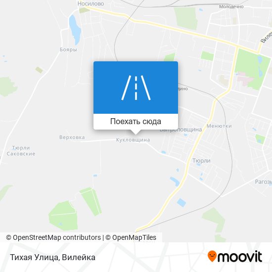 Карта Тихая Улица