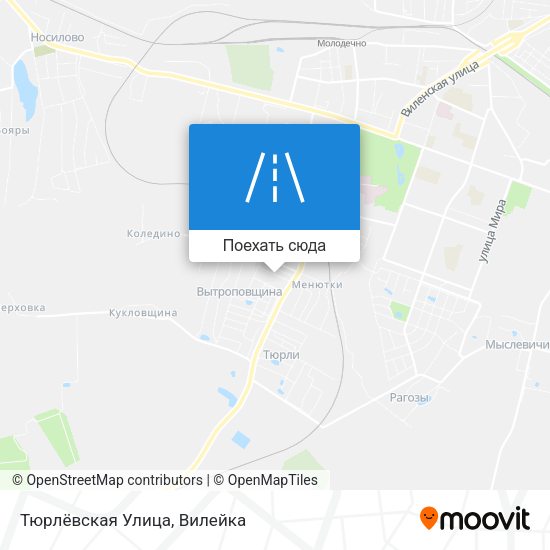 Карта Тюрлёвская Улица