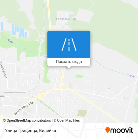 Карта Улица Грицевца