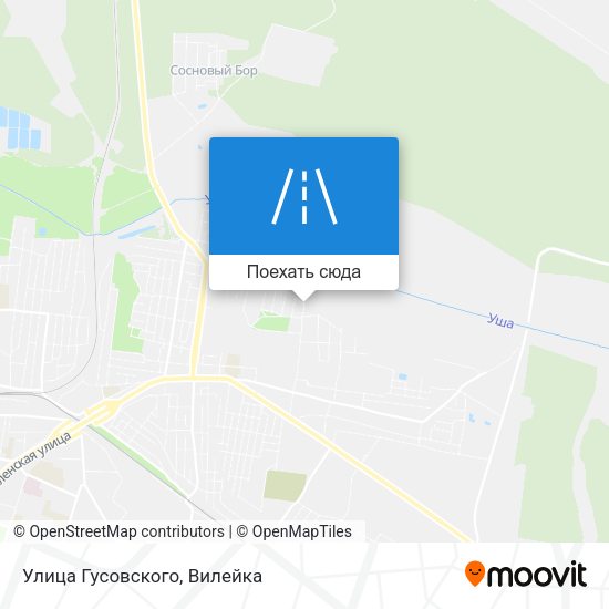 Карта Улица Гусовского