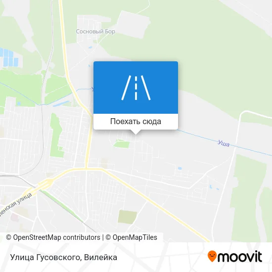 Карта Улица Гусовского