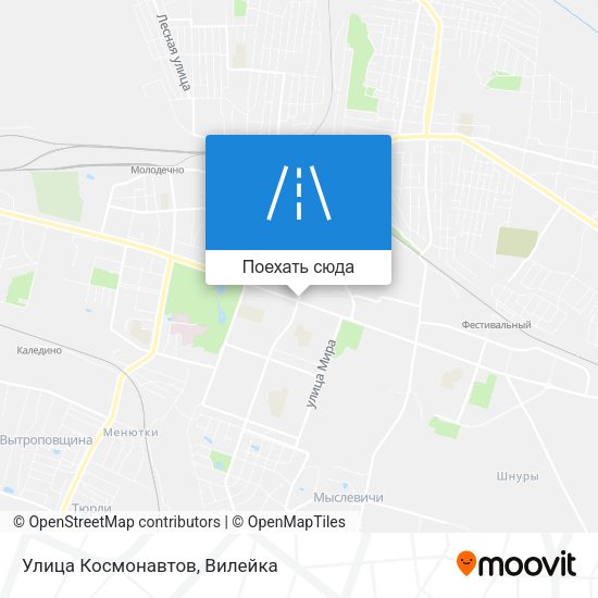 Карта Улица Космонавтов