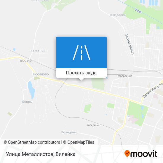 Карта Улица Металлистов