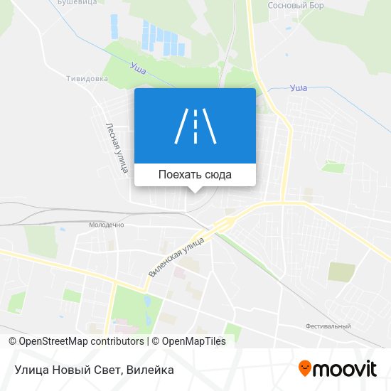 Карта Улица Новый Свет