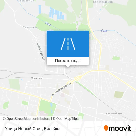 Карта Улица Новый Свет
