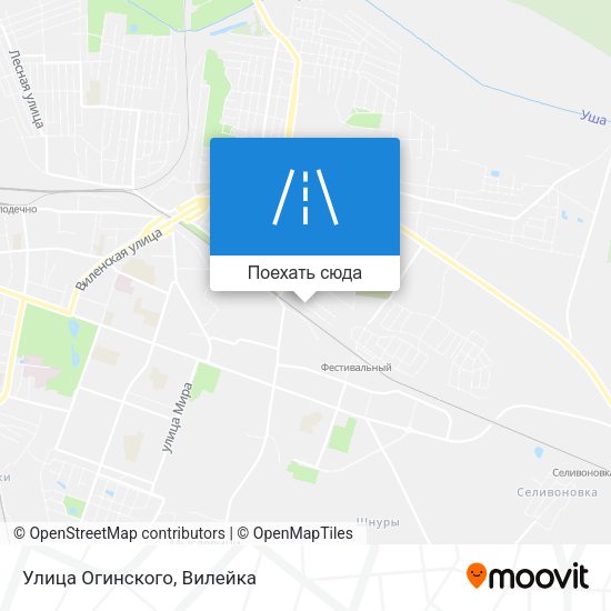 Карта Улица Огинского