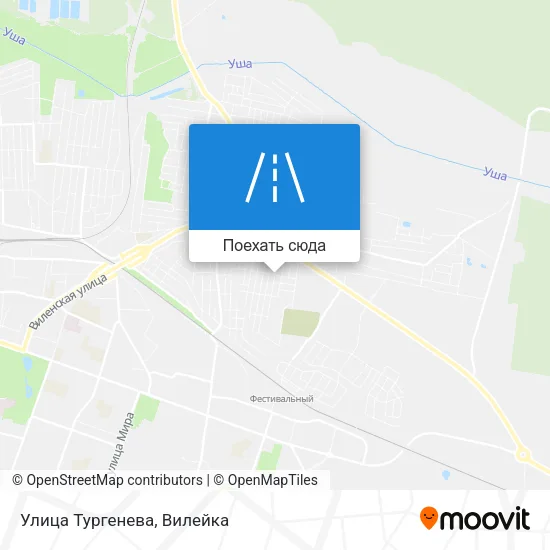 Карта Улица Тургенева
