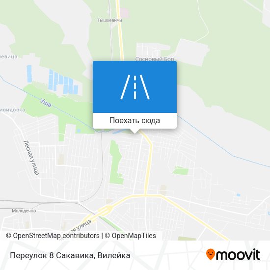 Карта Переулок 8 Сакавика