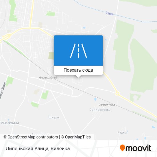 Карта Липеньская Улица