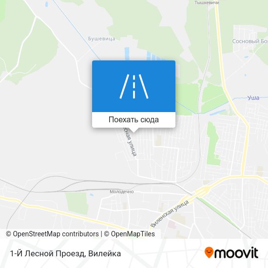 Карта 1-Й Лесной Проезд