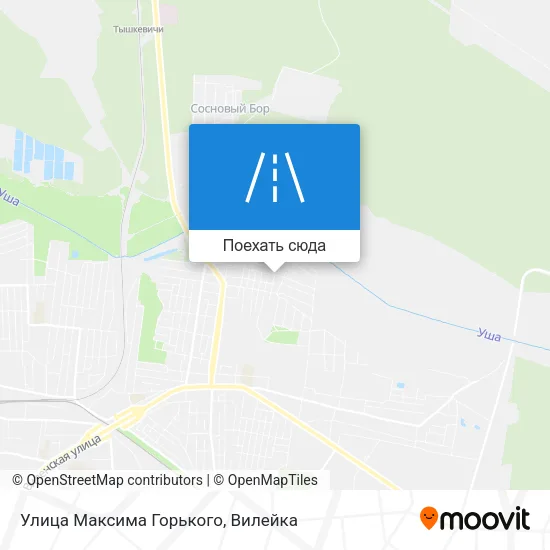 Карта Улица Максима Горького