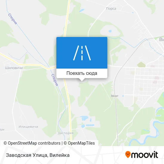 Карта Заводская Улица