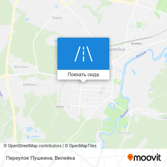 Карта Переулок Пушкина